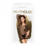 Мини-платье из геометрической сеточки с длинными рукавами Penthouse - Passion Goddess Black S/L - [Фото 2]