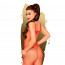 Бодистокинг в крупную сетку Penthouse - Body Search Red S/L - [Фото 1]