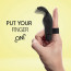 Вибратор на палец FeelzToys Magic Finger Vibrator Black - [Фото 2]