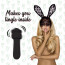 Мини-вибратор FeelzToys Mister Bunny Black с двумя насадками - [Фото 2]