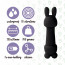 Мини-вибратор FeelzToys Mister Bunny Black с двумя насадками - [Фото 3]