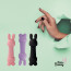 Мини-вибратор FeelzToys Mister Bunny Black с двумя насадками - [Фото 4]