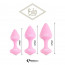 Набор силиконовых анальных пробок FeelzToys - Bibi Butt Plug Set 3 pcs Pink - [Фото 1]