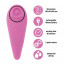 Пульсатор для клитора плюс вибратор FeelzToys - FemmeGasm Tapping & Tickling Vibrator Pink - [Фото 2]