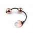 Металлические вагинальные шарики Rosy Gold - Nouveau Kegel Balls, вес 376гр, диаметр 2,8см - [Фото 1]