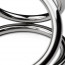 Тройное эрекционное кольцо Sinner Gear Unbendable - Triad Chamber Metal Cock and Ball Ring - Medium - [Фото 1]