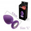 Анальная пробка с кристаллом MAI Attraction Toys №49 Purple, длина 9,5см, диаметр 4см - [Фото 1]