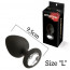 Анальная пробка с кристаллом MAI Attraction Toys №49 Black (мятая упаковка) - [Фото 2]