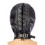 Капюшон для БДСМ со съемной маской Fetish Tentation BDSM hood in leatherette with removable mask - [Фото 1]