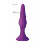 Анальная пробка на присоске MAI Attraction Toys №35 Purple, длина 15,5см, диаметр 3,8см - [Фото 1]
