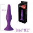 Анальная пробка на присоске MAI Attraction Toys №35 Purple, длина 15,5см, диаметр 3,8см - [Фото 2]