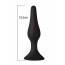 Анальная пробка на присоске MAI Attraction Toys №35 Black, длина 15,5см, диаметр 3,8см - [Фото 1]