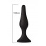Анальная пробка на присоске MAI Attraction Toys №34 Black, длина 12,5см, диаметр 3,2см - [Фото 1]