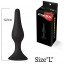 Анальная пробка на присоске MAI Attraction Toys №34 Black, длина 12,5см, диаметр 3,2см - [Фото 2]