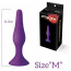 Анальная пробка на присоске MAI Attraction Toys №33 Purple, длина 11,5cм, диаметр 3см - [Фото 2]