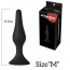 Анальная пробка на присоске MAI Attraction Toys №33 Black, длина 11,5cм, диаметр 3см - [Фото 2]