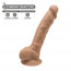 Фаллоимитатор SilexD Tomas Caramel (MODEL 1 size 9in), двухслойный, силикон+Silexpan, диаметр 4,9см - [Фото 1]