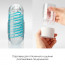 Мастурбатор Tenga Spinner 04 Pixel Cool Edition с упругой стимулирующей спиралью внутри - [Фото 4]
