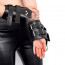 Манжеты для подвеса за руки Kinky Hand Cuffs For Suspension из натуральной кожи, цвет черный - [Фото 2]