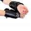 Манжеты для подвеса за руки Kinky Hand Cuffs For Suspension из натуральной кожи, цвет черный - [Фото 4]