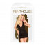 Мини-платье с открытой спиной и стрингами Penthouse - Earth-Shaker Black L/XL - [Фото 2]