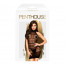 Мини-платье сетка с горлом Penthouse - Epic Night Black XL - [Фото 2]