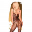 Бодистокинг с чулками и геометрическим рисунком Penthouse - Firecracker Black XL - [Фото 1]