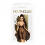 Бэби-долл с ажурным браллетом и ассиметричным подолом Penthouse - Naughty Doll Black L/XL - [Фото 2]