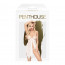 Бэби-долл с ажурным браллетом и высоким разрезом Penthouse - Sweet Beast White L/XL - [Фото 2]