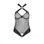 Сетчатый боди с халтером Amanda Body black S/M - Passion - [Фото 2]