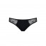 Трусики-слипы с кружевной сеточкой Dina Thong black L/XL - Passion - [Фото 3]
