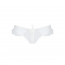 Трусики в горошек, с рюшами и шнуровкой Fatin Thong white L/XL - Passion - [Фото 3]