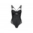 Боди из эко-кожи и кружева Loona Body black L/XL - Passion - [Фото 2]