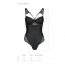 Боди из эко-кожи и кружева Loona Body black S/M - Passion - [Фото 3]