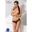 Кружевные трусики-танга с атласным бантиком Naja Thong black L/XL - Passion - [Фото 2]