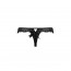 Кружевные трусики-танга с атласным бантиком Naja Thong black L/XL - Passion - [Фото 4]