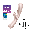 Смарт вибратор-кролик с подогревом Satisfyer Hot Lover Nude - [Фото 1]