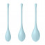 Набор йони бусин Satisfyer Yoni Power 2 Light Blue, диаметр 2-2,5-3см, вес 22-44-73гр - [Фото 1]
