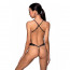 Боди из эко-кожи Passion Tamaris Body black L/XL: с ремешками и перфорацией - [Фото 1]