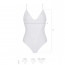 Боди Passion Ursula Body white S/M, с ажурным декором и открытым шагом - [Фото 3]