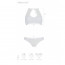 Комплект Passion URSULA SET white L/XL: бра, трусики с ажурным декором и открытым шагом - [Фото 3]