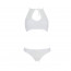 Комплект Passion URSULA SET white XXL/XXXL: бра, трусики с ажурным декором и открытым шагом - [Фото 2]