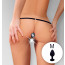 Женские трусики XS-2XL с силиконовой анальной пробкой Art of Sex - Sexy Panties plug size M Black - [Фото 1]