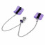 Наручники с металлической анальной пробкой Art of Sex Handcuffs with Metal Anal Plug size M Purple - [Фото 2]