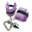 Наручники с металлической анальной пробкой Art of Sex Handcuffs with Metal Anal Plug size M Purple - [Фото 4]