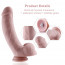 Силиконовый фаллоимитатор для секс-машин Hismith 8.3″ Silicone Dildo, изогнутый, система KlicLok - [Фото 1]