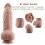 Гибкий фаллоимитатор для секс-машин Hismith 9.25″ Silicone Dildo, система KlicLok - [Фото 1]