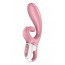 Смарт вибратор кролик Satisfyer Hug Me Pink, 2 мотора, диаметр 4,2см, широкая клиторальная часть - [Фото 1]