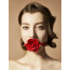 Роскошный кляп в виде розы Zalo - Rose Ball Gag, двойное использование - [Фото 4]