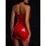 Платье лакированное красное “Соблазнительница Марго” XXL, молния на всю длину сзади - [Фото 1]